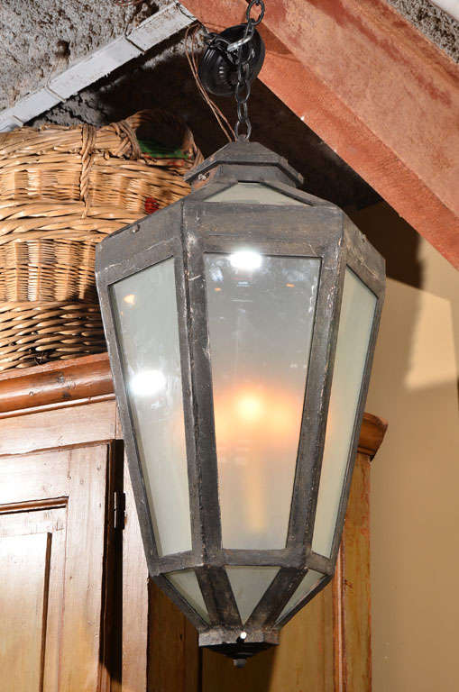 Hammered Vintage French Lantern