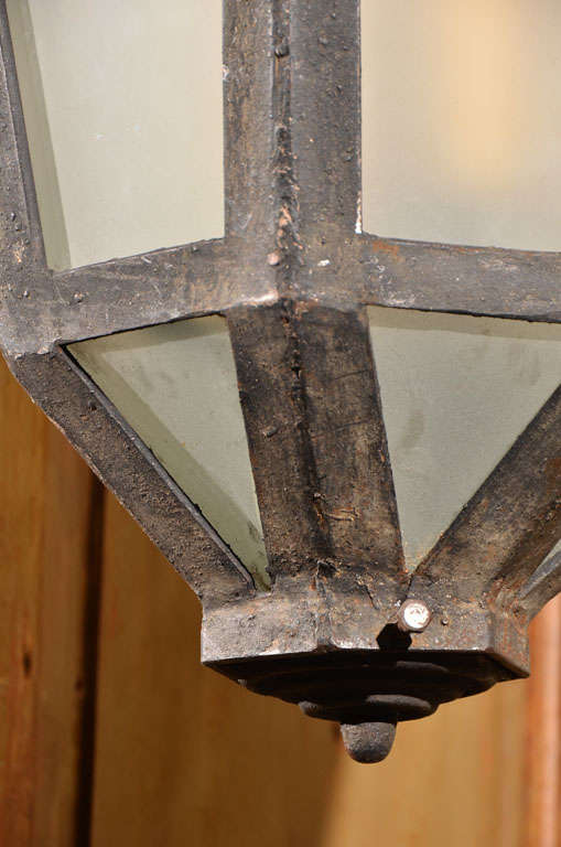 Glass Vintage French Lantern