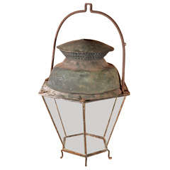19th c. Copper Lantern