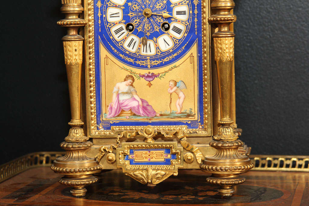 French Louis XVI Revival Mantel Clock For Sale