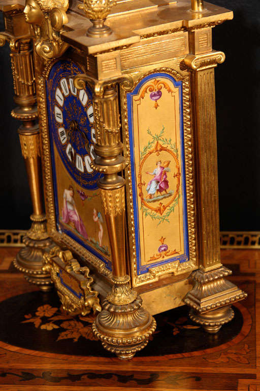 Louis XVI Revival Mantel Clock For Sale 1