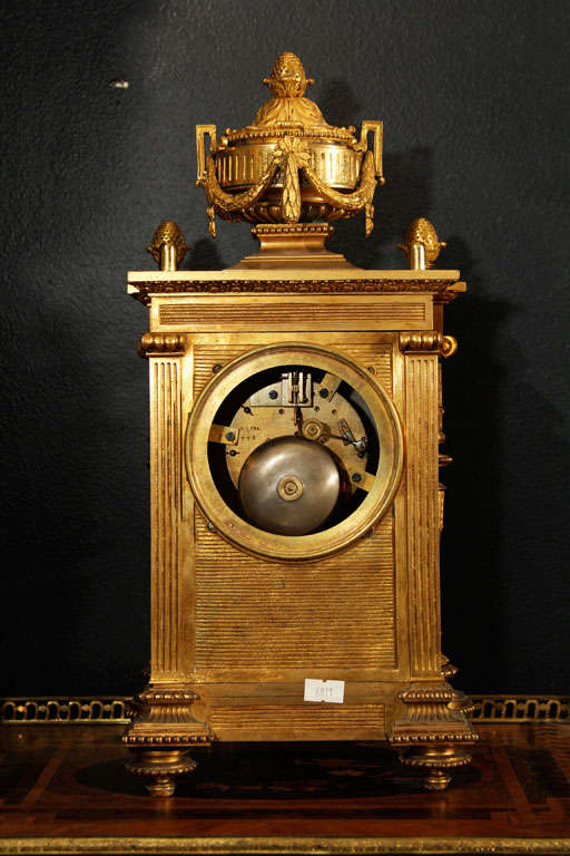 Louis XVI Revival Mantel Clock For Sale 4