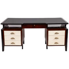 Important Executive Rosewood Desk Attributed to Carlo de Carli, 1950