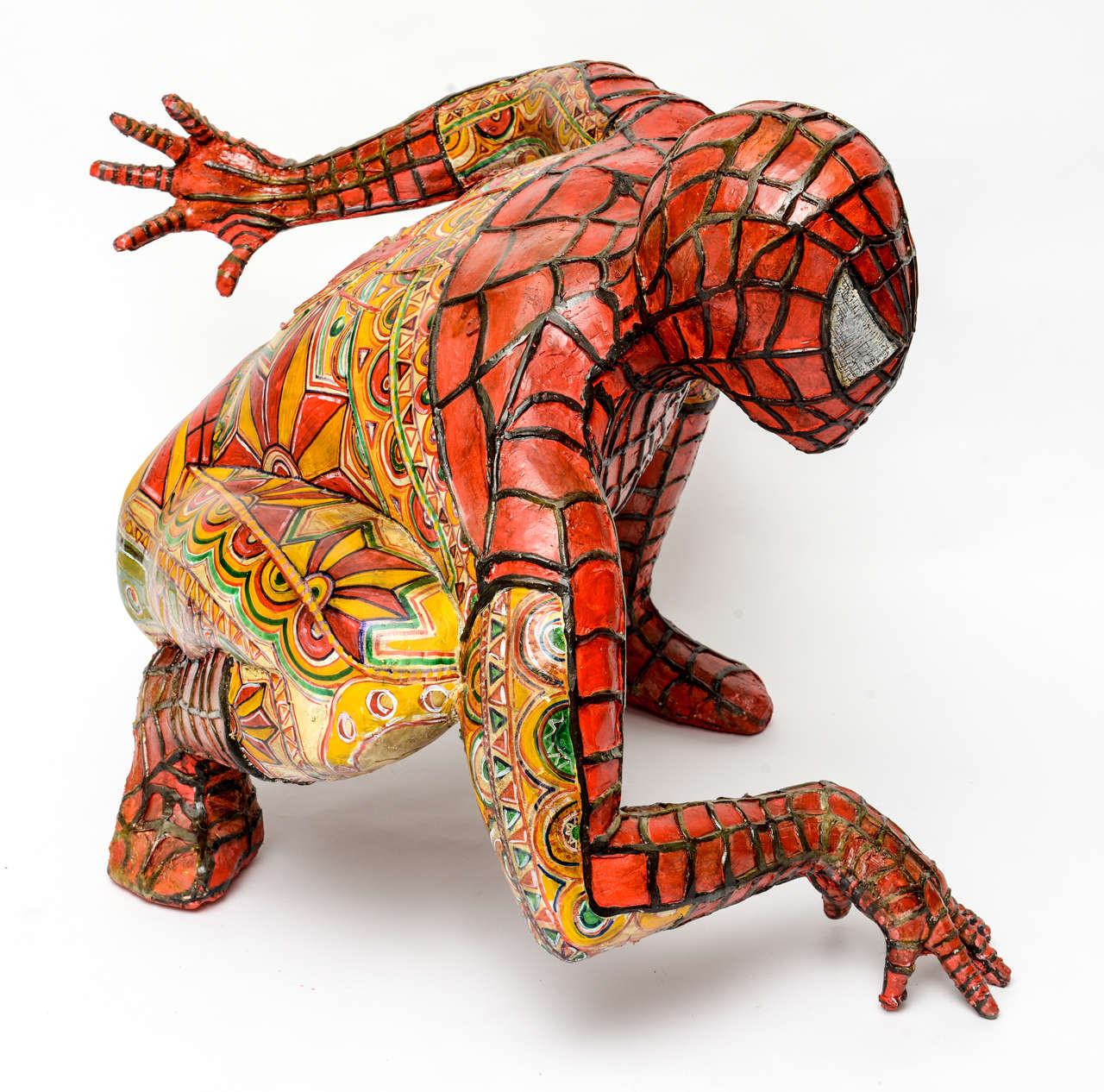 Domenico Pellegrino Spiderman Sculpture In Excellent Condition For Sale In Miami, FL
