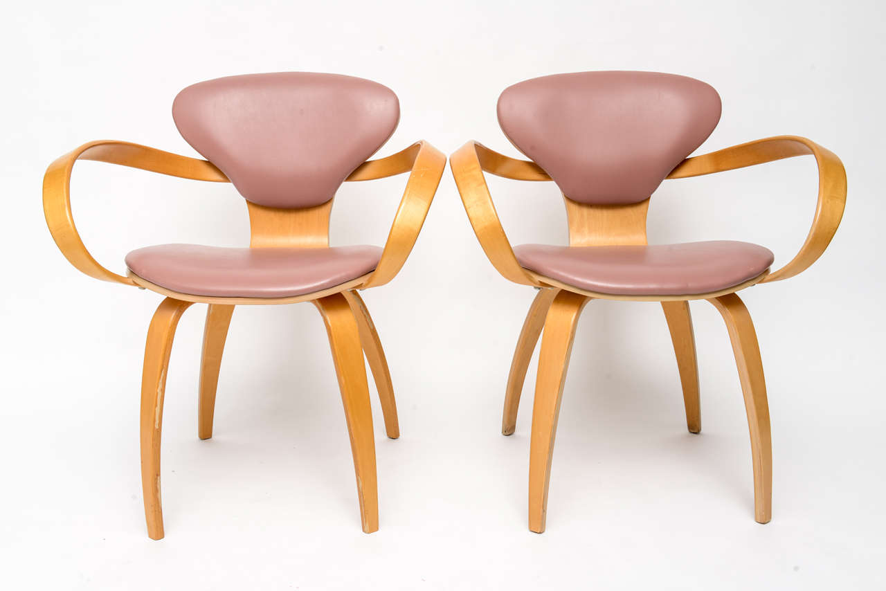 Set of eight Norman Cherner for Plycraft dining chairs,circa 1960