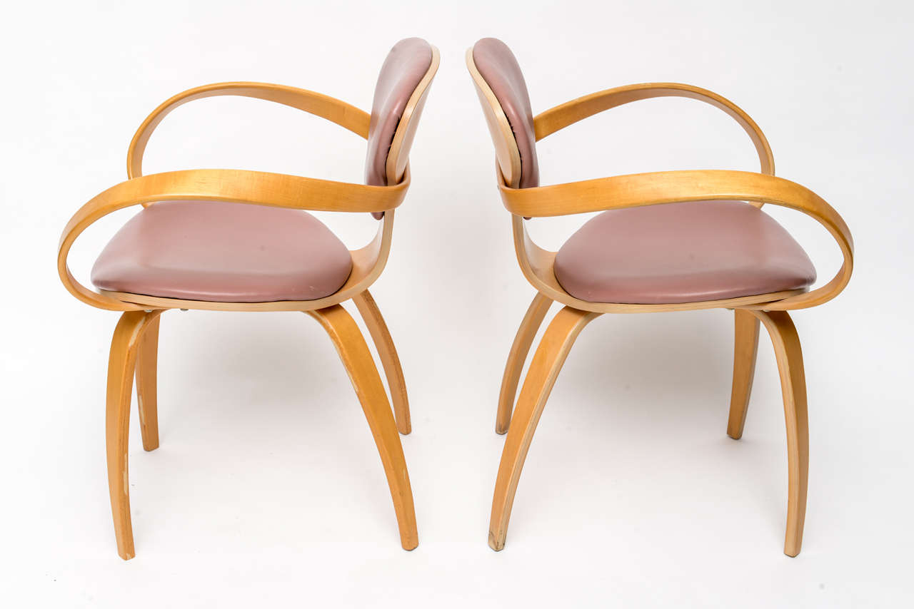 Normal Cherner Pretzel Chairs for Plycraft In Excellent Condition In Miami, FL