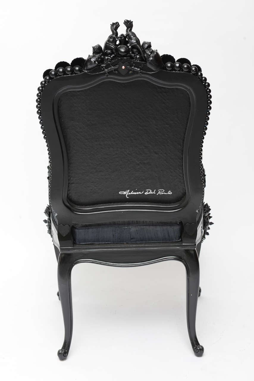 Customized vintage baroque chair In Excellent Condition In Miami, FL