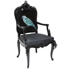 Customized vintage baroque chair