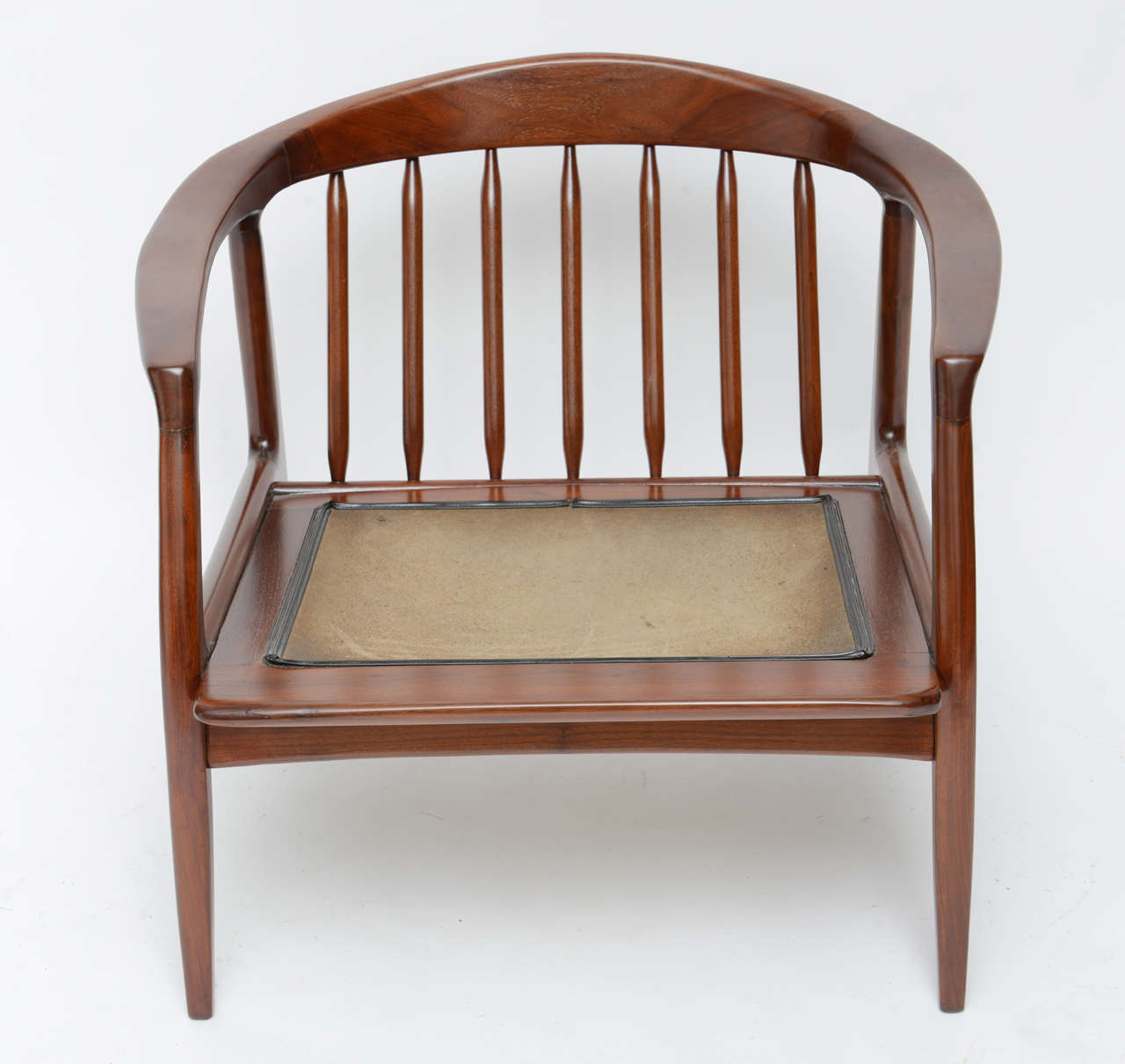 Gorgeous wood arm chair by Milo Baughman.