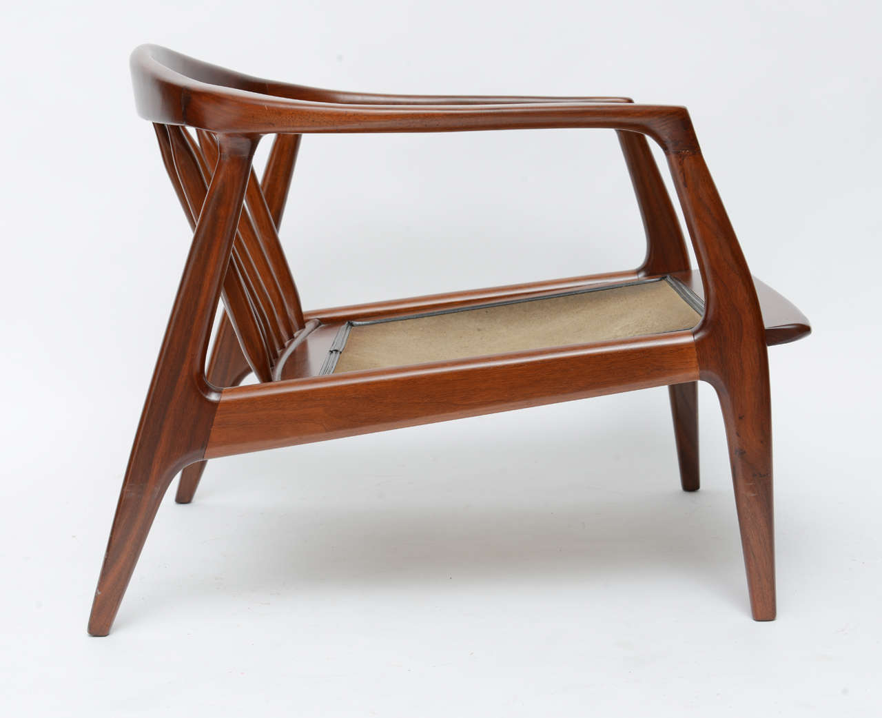 Milo Baughman wood spindle arm chair In Excellent Condition In Miami, FL