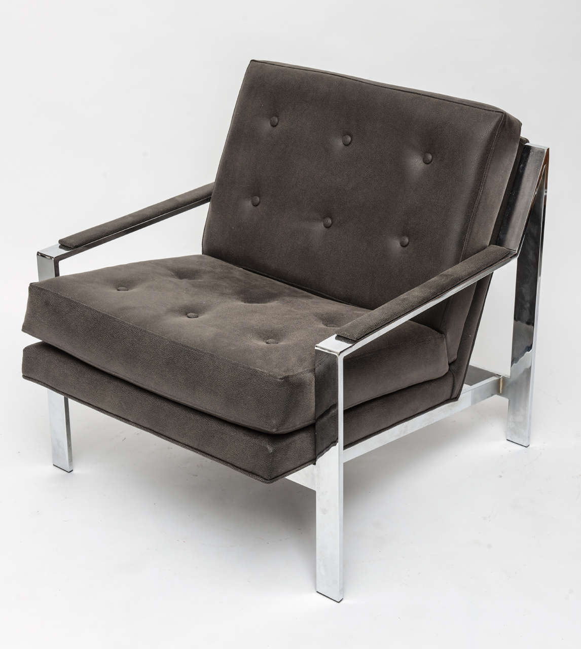 Mid-Century Modern Chaise chromée Cy Mann en vente