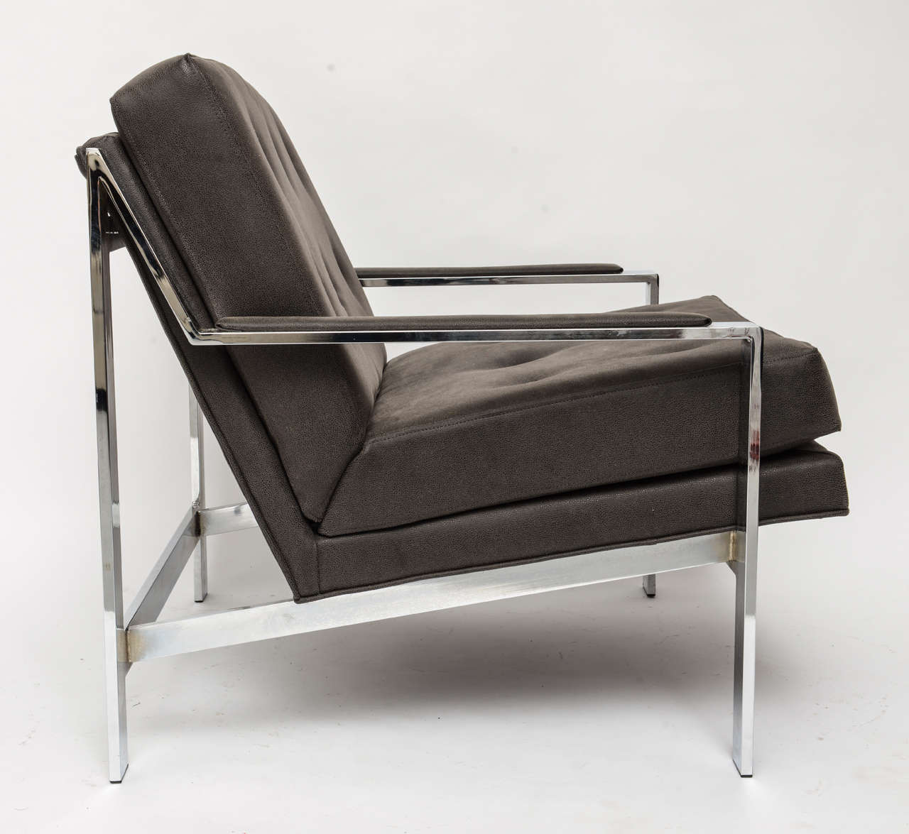 Chaise chromée Cy Mann Excellent état - En vente à Miami, FL