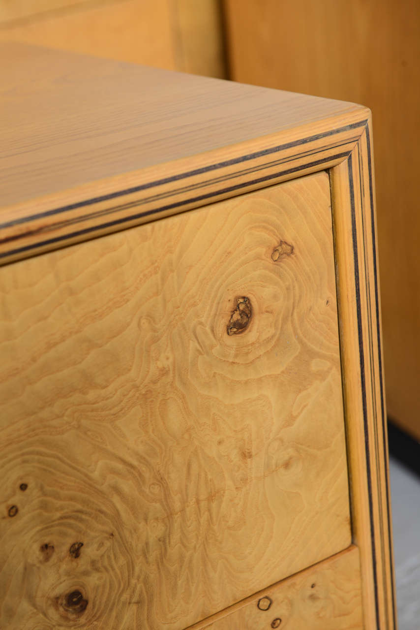 Burl Wood Henredon bedroom set at 1stdibs