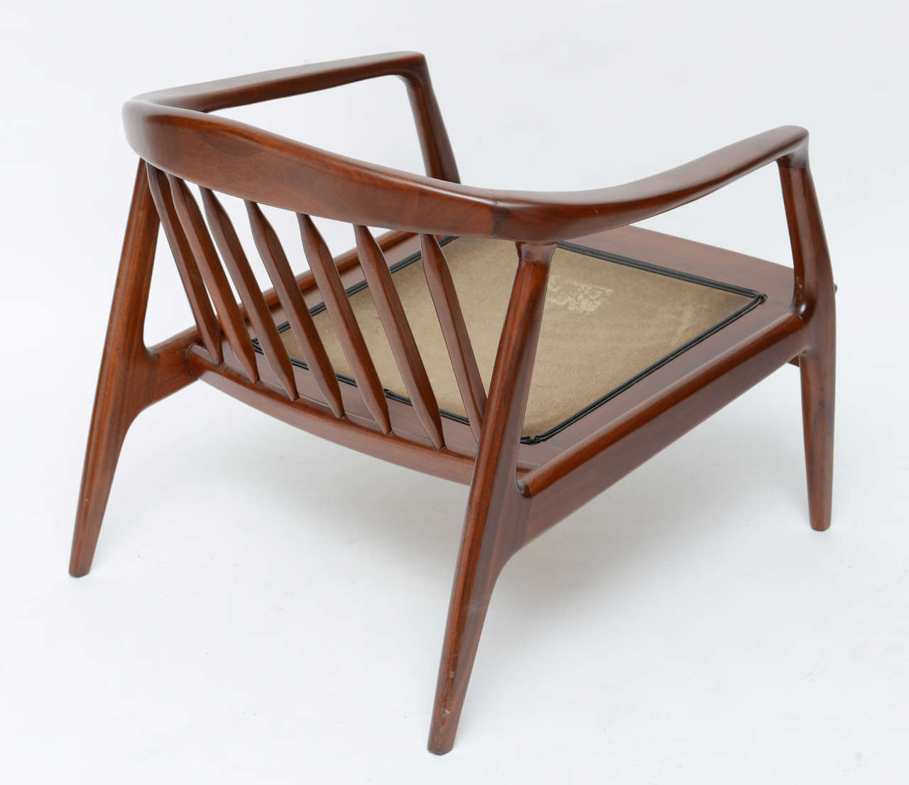 Milo Baughman wood spindle arm chair at 1stdibs