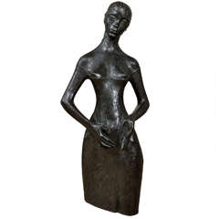 George OUDOT, Exceptional Bronze Figural Sculpture