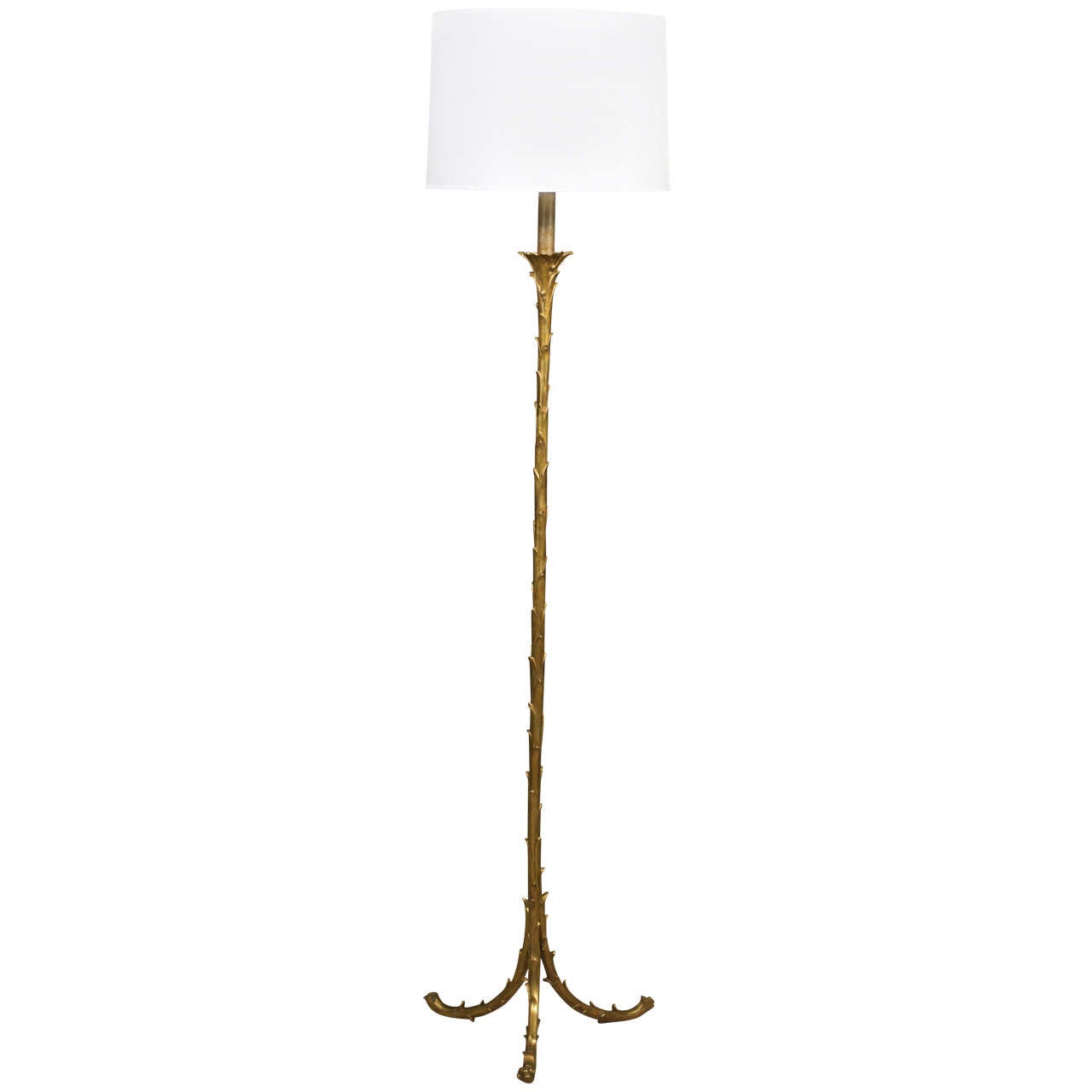 Maison BAGUES -   Bronze Palm-leaf Floorlamp