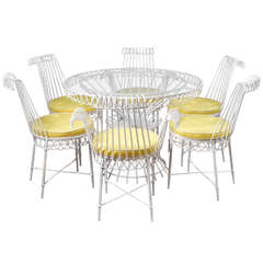 Table and Chair Set by Mathieu Mategot 11