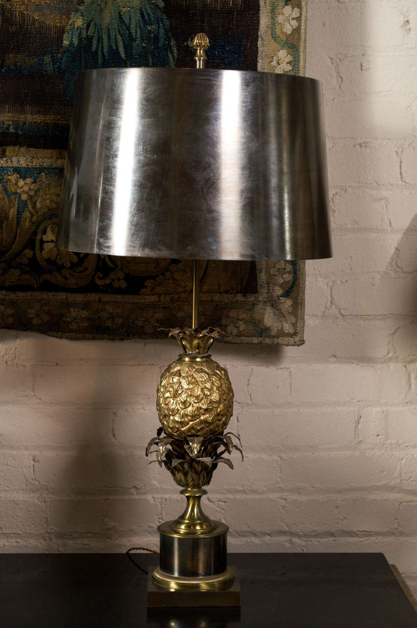 Mid-Century Modern Elegant Bronze Lamp by Maison Charles For Sale