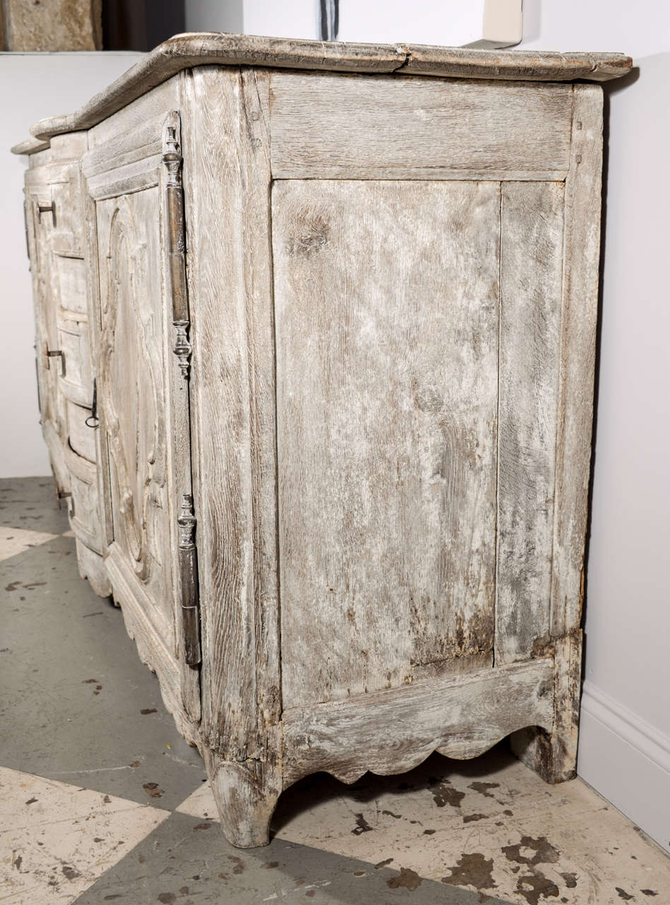 French 18th C Oak Buffet 2