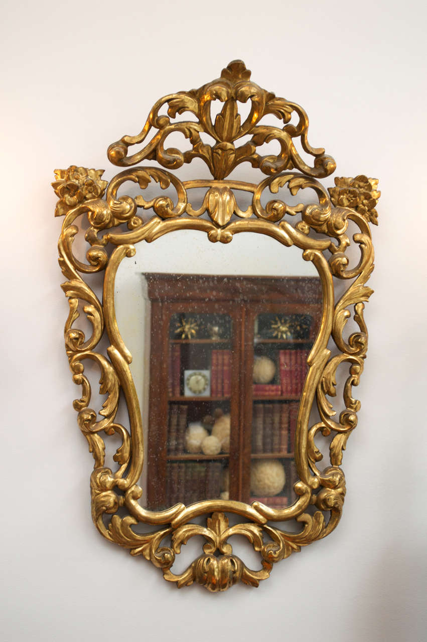 Giltwood Rococo Mirror