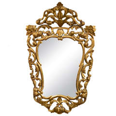 Antique Giltwood Rococo Mirror