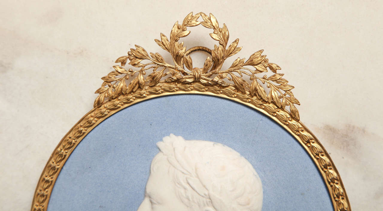 Empire Sevres Biscuit Porcelain Plaque of Napoleon