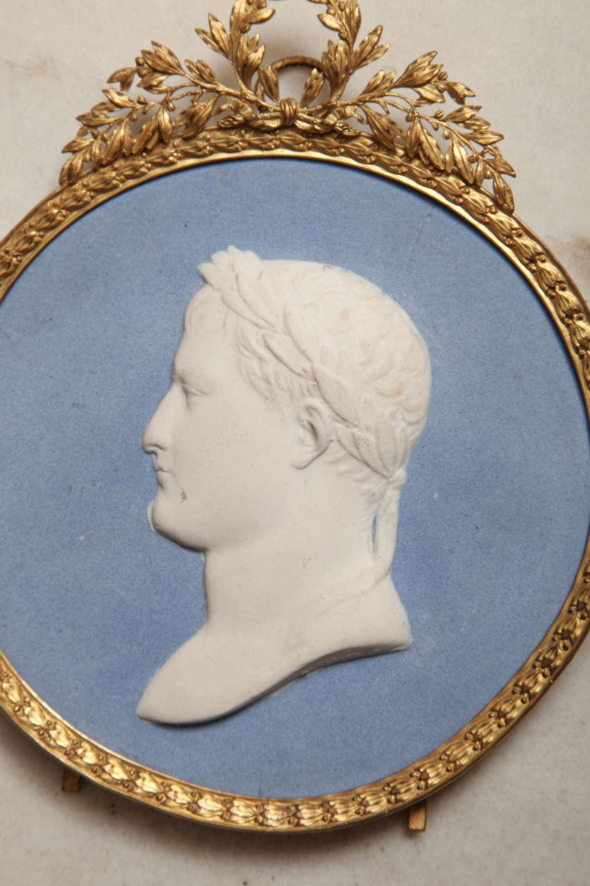French Sevres Biscuit Porcelain Plaque of Napoleon