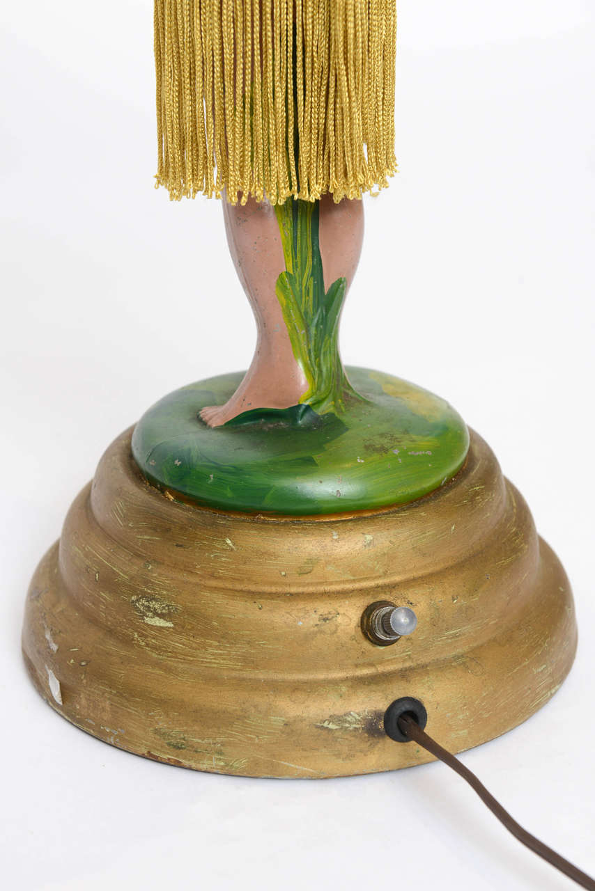 American Original Vintage Hula Girl Lamp from 1940's
