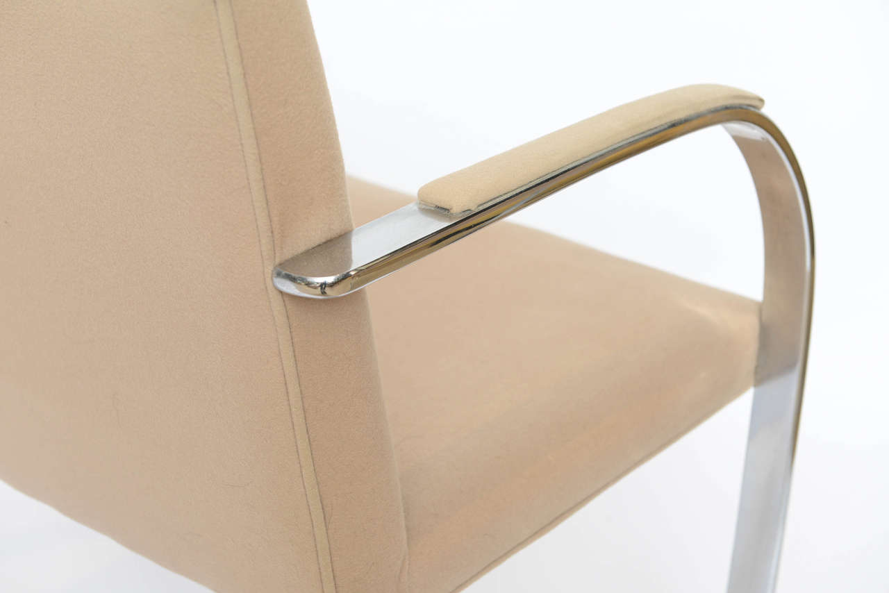 Set of Six Mies Van Der Rohe Flatbar Brno Chairs 3