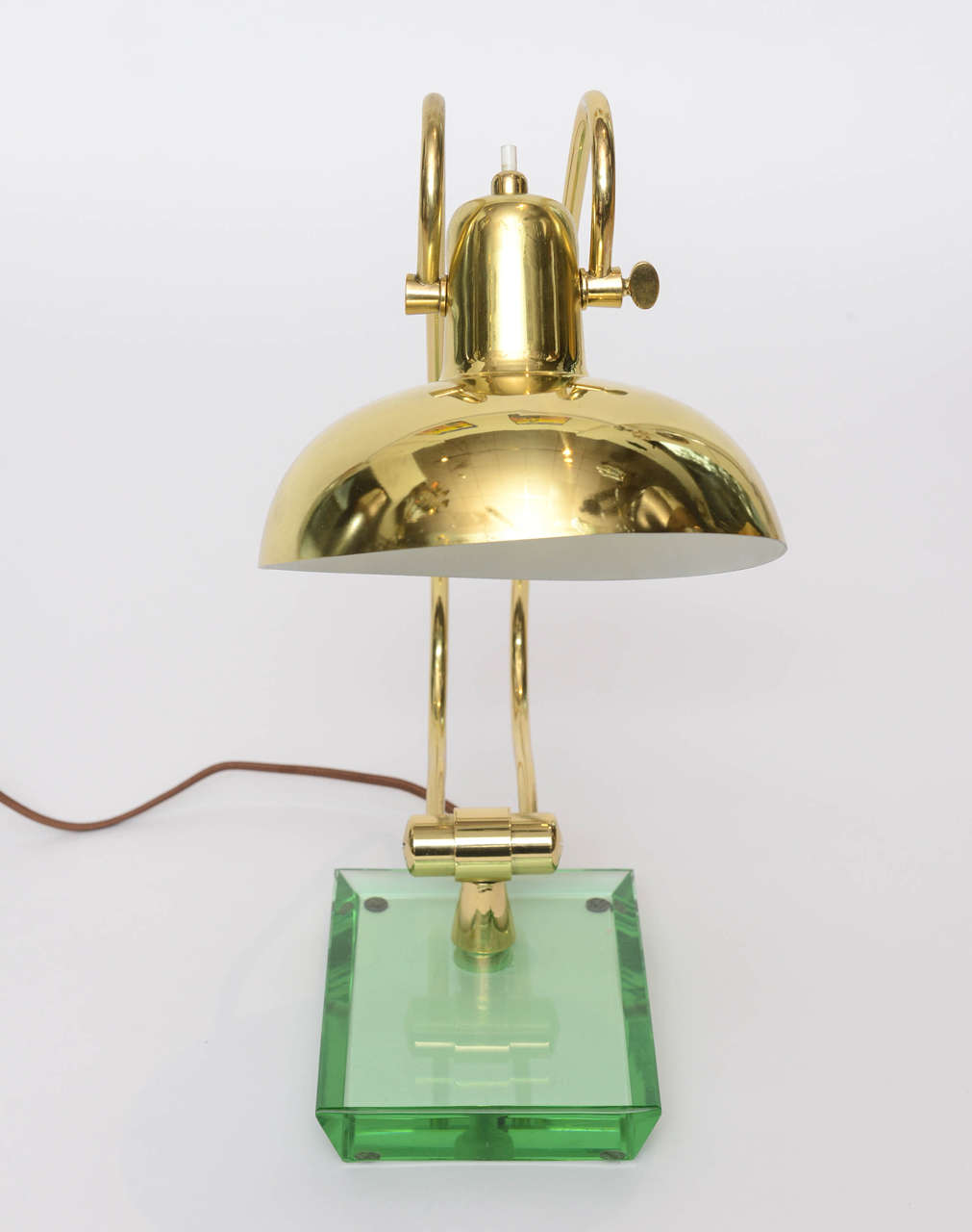 Beautifully Restored Italian Desk Lamp In Excellent Condition In East Hampton, NY