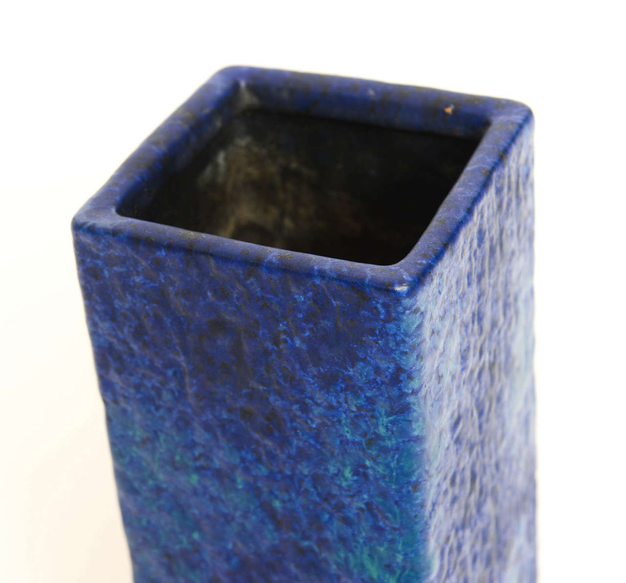 Ceramic Geometric Klein Blue Vintage Pottery Vase