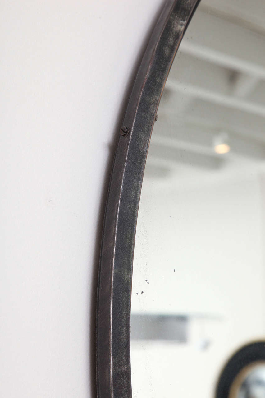 French 19th Century Round Convex Mirror