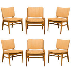 Six John Keal for Brown Saltman Mahogany Dining Chairs