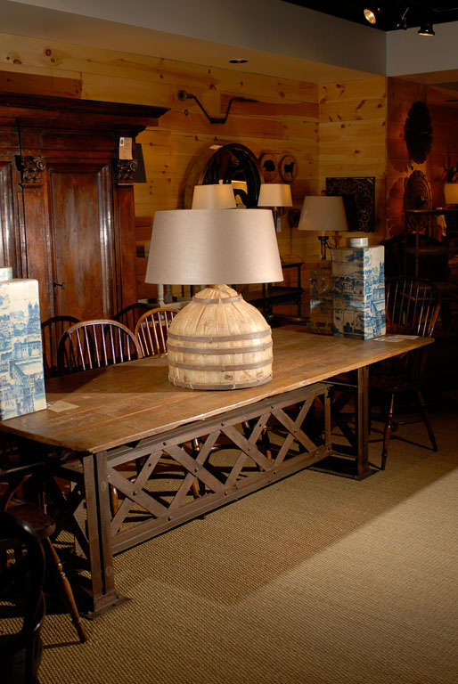 Cirque Water Lamps, Belgian Linen Shade Included