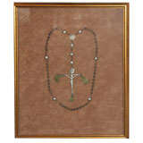 Antique Framed Rosary