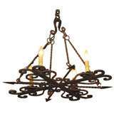 French Iron Chandelier