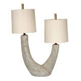 Two Arm Ceramic Lamp