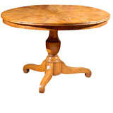 French walnut pedestal table