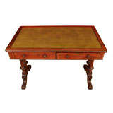 A Fine Mahogany Writing Table by Holland and Sons.