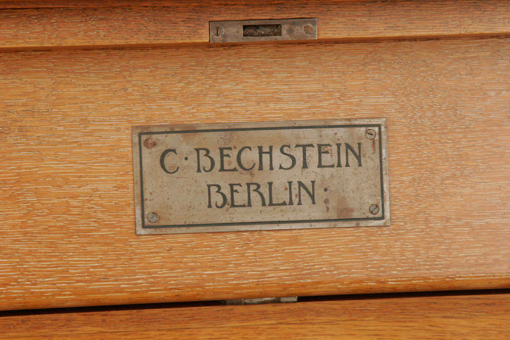 Lovely Arts & Crafts Oak Piano by Bechstein, Berlin