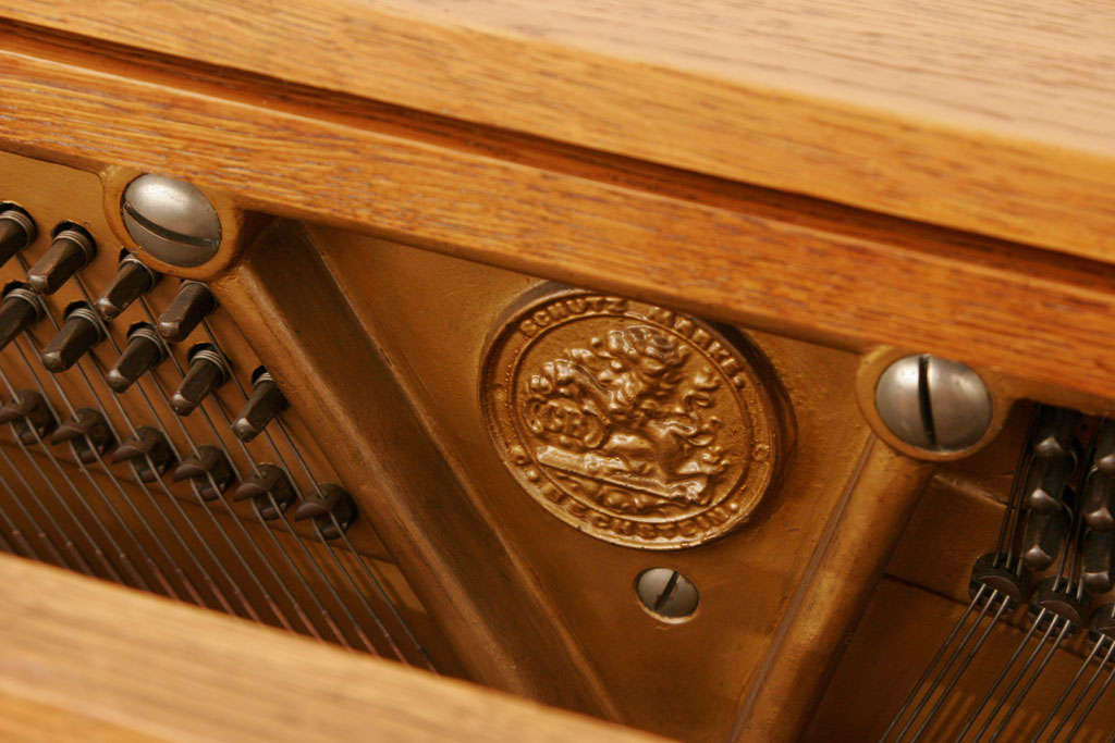 Bechstein Arts & Crafts Oak Piano 3