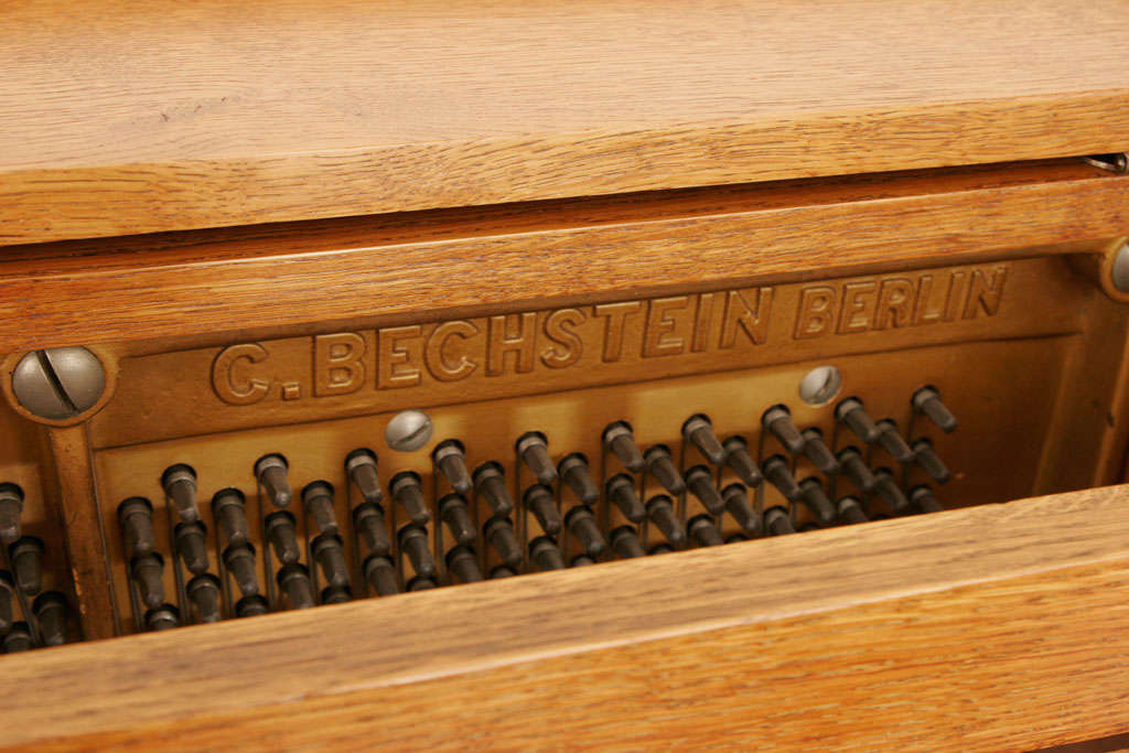Bechstein Arts & Crafts Oak Piano 4