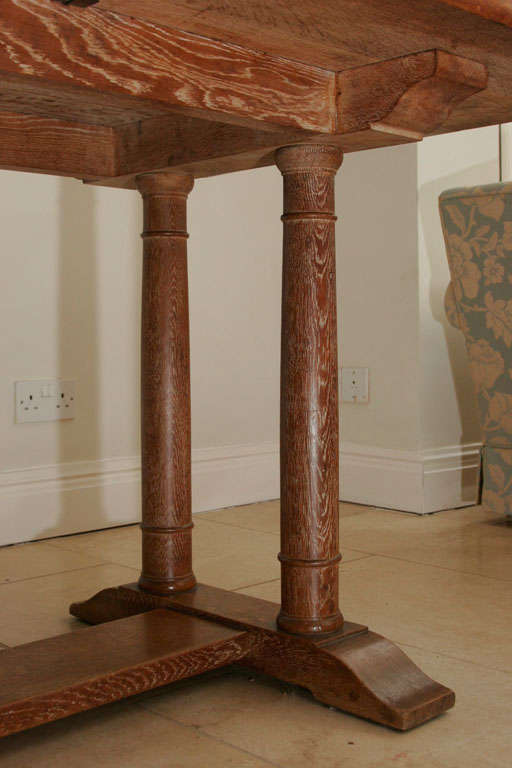 Early 20th Century  Philip Tilden oak dining table, England circa 1910 For Sale