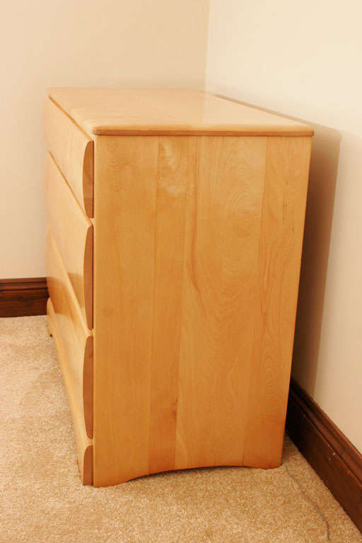 A sycamore Tallboy Chest of Drawers by Pilgrim 1