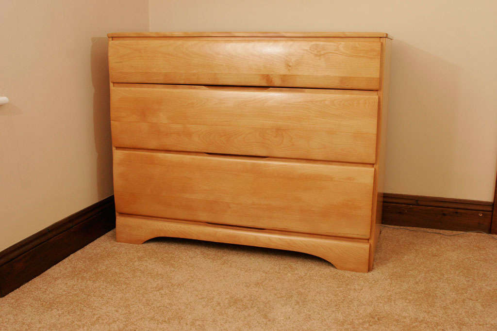 A sycamore Tallboy Chest of Drawers by Pilgrim 2