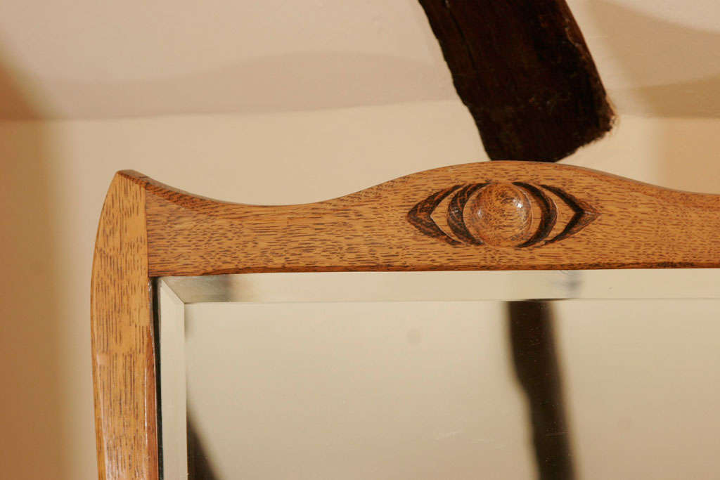 An Arts and Crafts cheval mirror