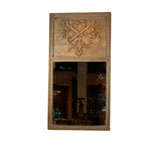 Antique 18th Century French Louis XVI Painted Trumeau