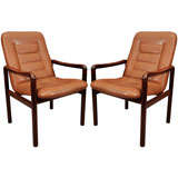 Pair of Dyrlund Danish Modern Armchairs