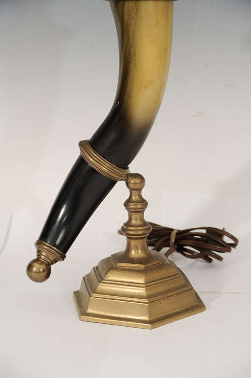 Pair of Horn Lamps by Chapman