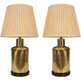 Vintage Pair of Frederick Cooper Canister Lamps